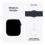 Apple Watch Series 12 GPS 42mm Space Grey Aluminium Case with Navy Blue Sport Band S/M