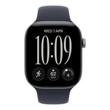 Apple Watch Series 12 GPS 42mm Space Grey Aluminium Case with Navy Blue Sport Band S/M