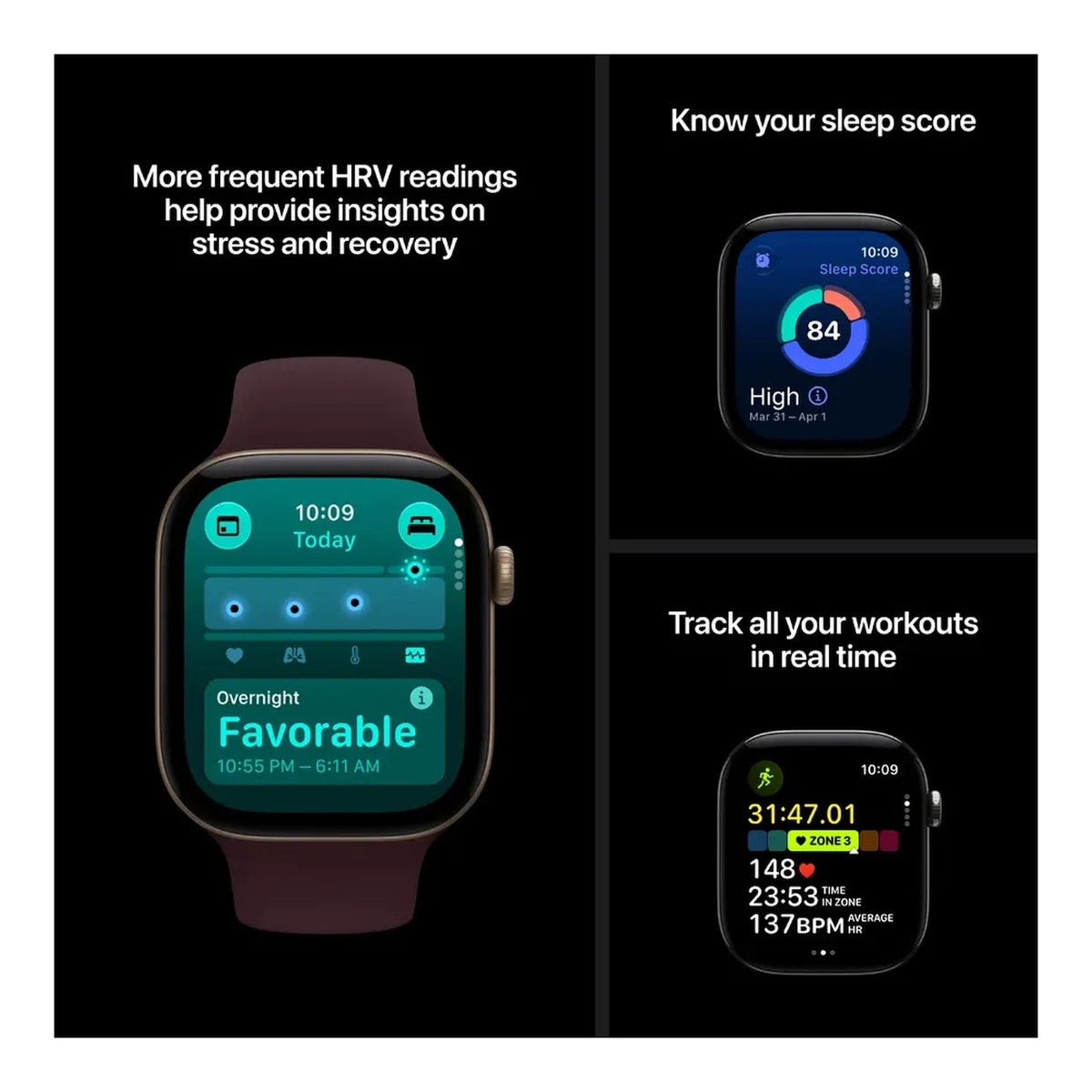 Apple Watch Series 12 GPS 42mm Black Aluminium Case with Black Sport Band S/M