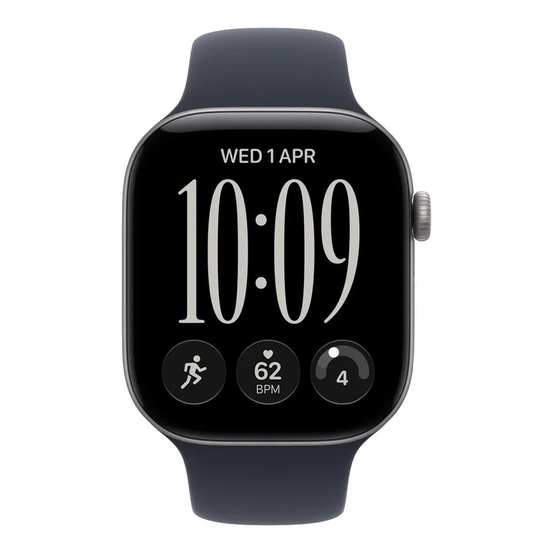 Apple Watch Series 12 GPS + Cellular 42mm Space Grey Aluminium Case with Navy Blue Sport Band S/M