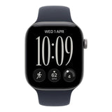 Apple Watch Series 12 GPS + Cellular 42mm Space Grey Aluminium Case with Navy Blue Sport Band S/M
