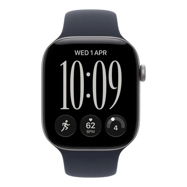 Apple Watch Series 12 GPS + Cellular 42mm Space Grey Aluminium Case with Navy Blue Sport Band S/M
