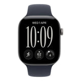 Apple Watch Series 12 GPS + Cellular 46mm Space Grey Aluminium Case with Navy Blue Sport Band M/L