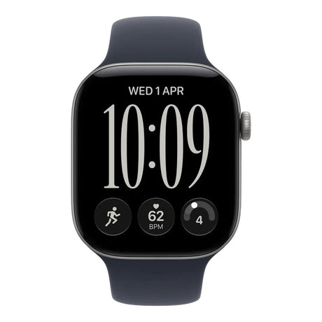 Apple Watch Series 12 GPS + Cellular 46mm Space Grey Aluminium Case with Navy Blue Sport Band M/L