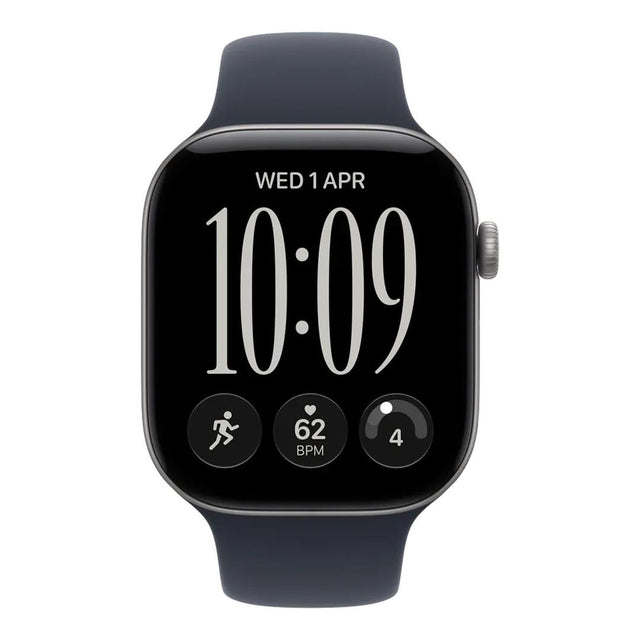 Apple Watch Series 12 GPS + Cellular 46mm Space Grey Aluminium Case with Navy Blue Sport Band M/L