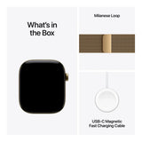 Apple Watch Series 12 GPS + Cellular 42mm Radiant Gold Titanium Case with Radiant Gold Milanese Loop