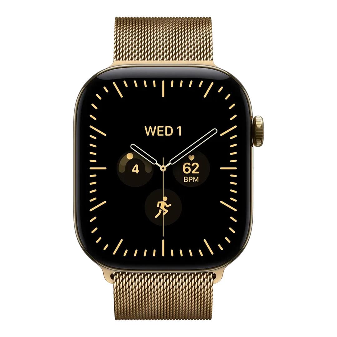 Apple Watch Series 12 GPS + Cellular 42mm Radiant Gold Titanium Case with Radiant Gold Milanese Loop
