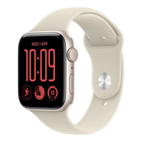 Apple Watch SE 3 GPS 40mm Starlight Aluminium Case with Sand Sport Band S/M