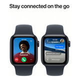 Apple Watch SE 3 GPS 40mm Midnight Aluminium Case with Navy Blue Sport Band - M/L MJL14AF/A
