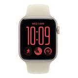 Apple Watch SE 3 GPS 44mm Starlight Aluminium Case with Sand Sport Band S/M