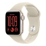 Apple Watch SE 3 GPS 44mm Starlight Aluminium Case with Sand Sport Band - M/L MJL54AF/A