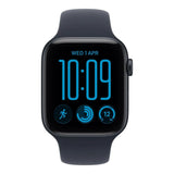 Apple Watch SE 3 GPS 44mm Midnight Aluminium Case with Navy Blue Sport Band M/L