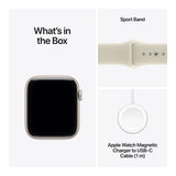 Apple Watch SE 3 GPS + Cellular 40mm Starlight Aluminium Case with Sand Sport Band M/L