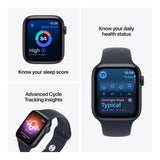 Apple Watch SE 3 GPS + Cellular 44mm Starlight Aluminium Case with Sand Sport Band S/M