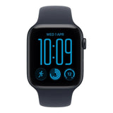 Apple Watch SE 3 GPS + Cellular 44mm Midnight Aluminium Case with Navy Blue Sport Band S/M