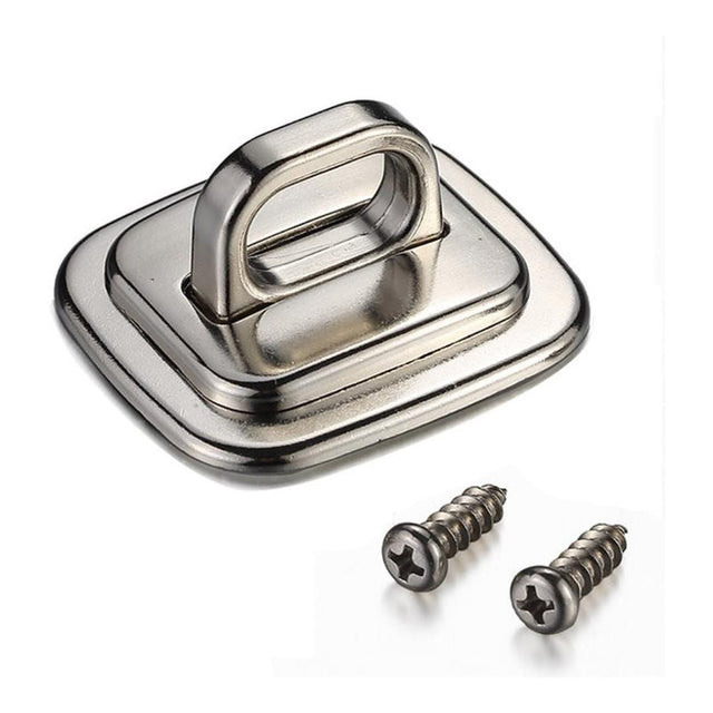 Tuff-Luv 2x2cm Desk Zinc Alloy Security Base Plate Silver MLOCK5