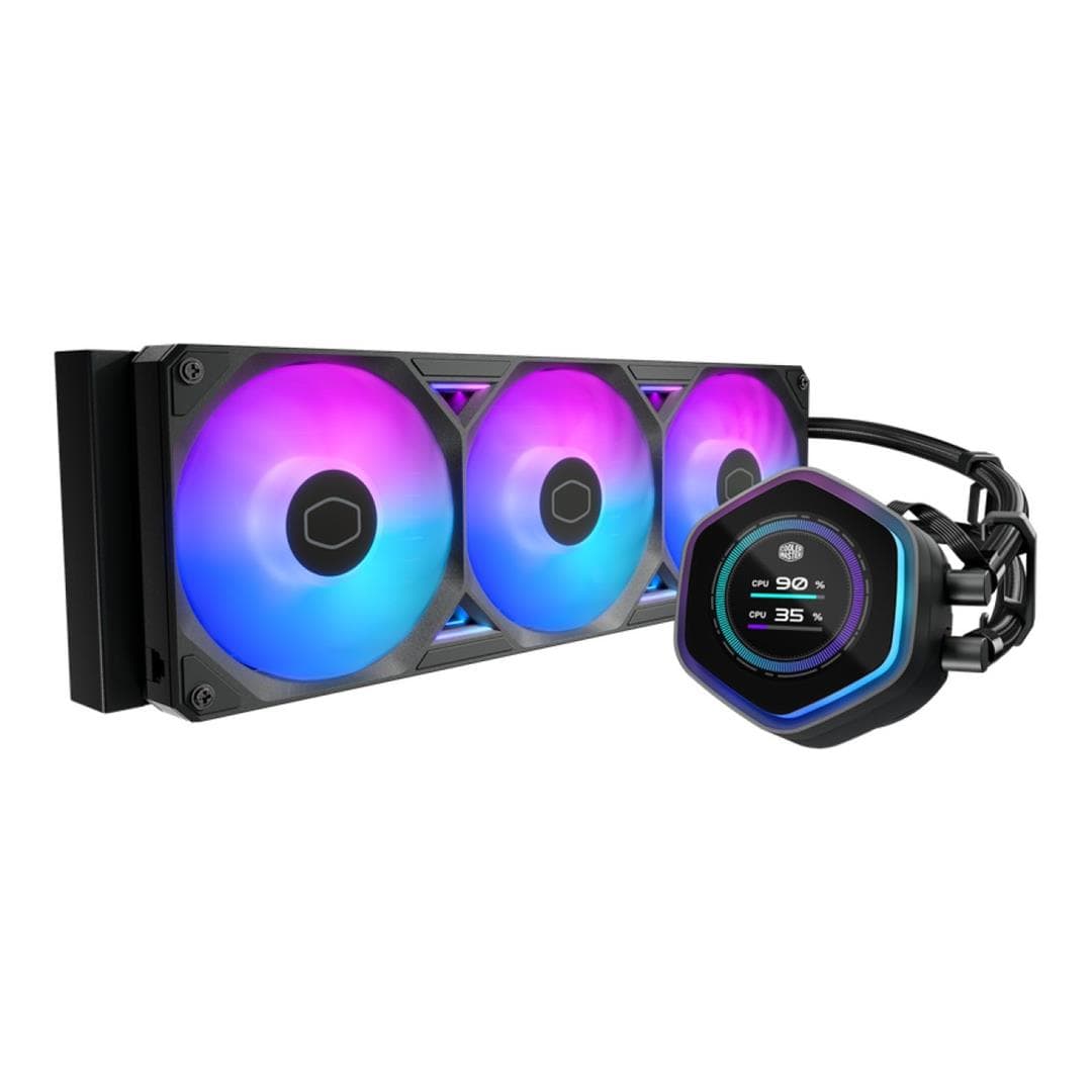 Cooler Master MasterLiquid Atmos II 360 LCD Liquid CPU Cooler Black MLX-D36M-A25SZ-L1