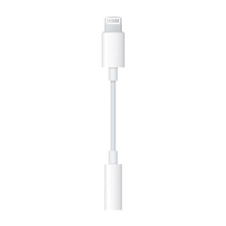 Apple Lightning to 3.5mm Headphone Jack Adapter White MMX62ZM/A