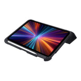 Moov Rugged Tri-fold Flap Case with Pencil Holder for iPad A16 10th Gen - Black MO-510942-KCL