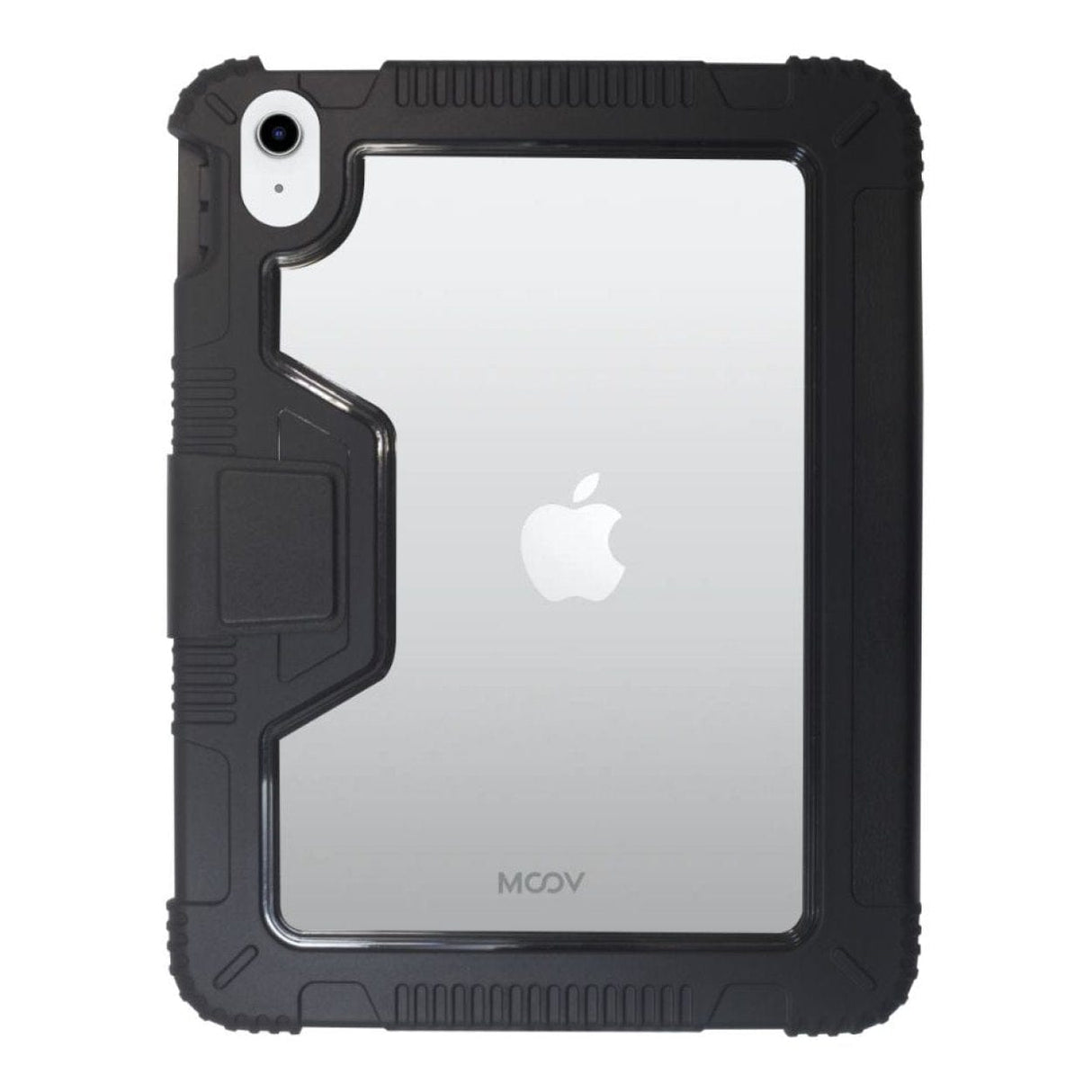 Moov Rugged Tri-fold Flap Case with Pencil Holder for iPad A16 10th Gen - Black MO-510942-KCL