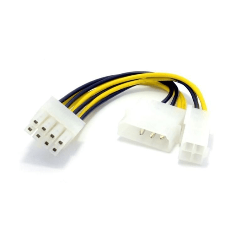 Molex 4-pin to 4-pin with 8-pin CPU Power Connector MOCAB8