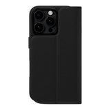 MagEasy Card Folio M Flip Leather Phone Case for iPhone 16 Pro - Black MPH66P263BK24