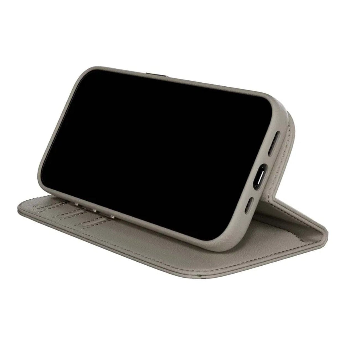 MagEasy Card Folio M Flip Leather Phone Case for iPhone 16 Pro - Starlight MPH66P263SI24