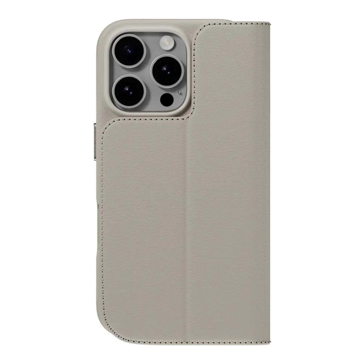 MagEasy Card Folio M Flip Leather Phone Case for iPhone 16 Pro - Starlight MPH66P263SI24