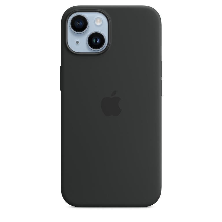 Apple iPhone 14 Silicone Midnight Case with MagSafe Support