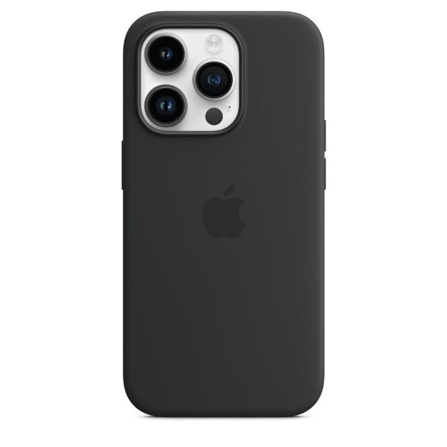 Apple iPhone 14 Pro Midnight Silicone Case with MagSafe Support