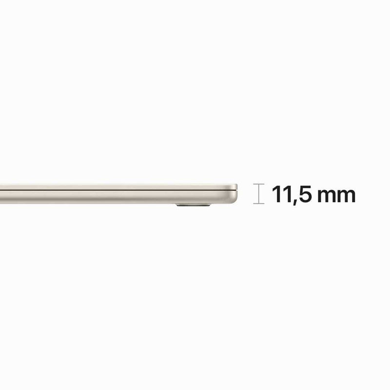 Apple MacBook Air 15.3-inch Laptop - Apple M2 256GB SSD 8GB RAM macOS Ventura MQKU3ZE/A