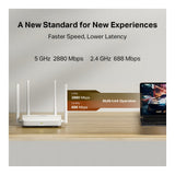Mercusys MR25WBE BE3600 Wi-Fi 7 Wireless Router - Dual Band 2.4GHz and 5GHz Gigabit Ethernet