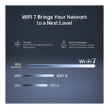 Mercusys MR27BE BE3600 Wi-Fi 7 Wireless Router - Dual Band 2.4GHz and 5GHz Gigabit Ethernet