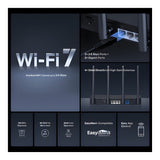Mercusys MR27BE BE3600 Wi-Fi 7 Wireless Router - Dual Band 2.4GHz and 5GHz Gigabit Ethernet