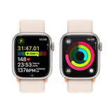 Apple Watch Series 9 GPS 41mm Starlight Aluminium with Starlight Sport Loop