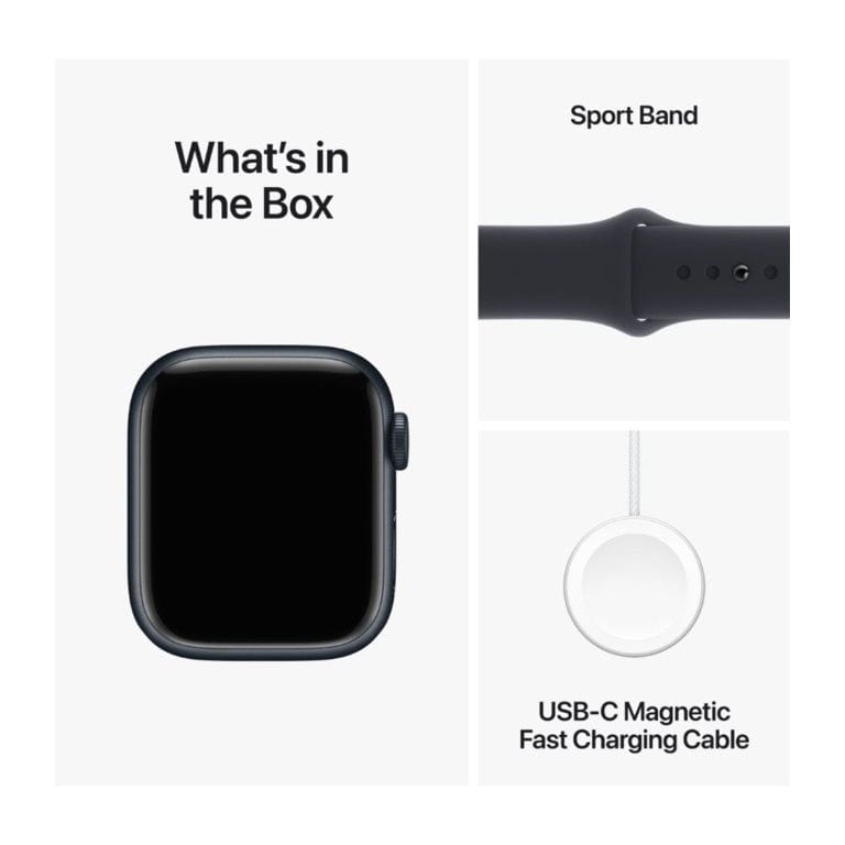 Apple Watch Series 9 GPS 41mm Midnight Aluminium with Midnight Sport Band S/M