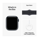 Apple Watch Series 9 GPS 41mm Midnight Aluminium with Midnight Sport Band S/M