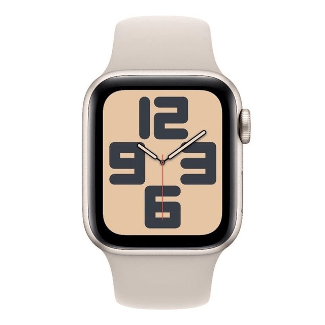 Apple Watch SE GPS 40mm Starlight Aluminium with Starlight Sport Band S/M