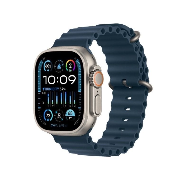 Apple Watch Ultra 2 GPS + Cellular 49mm Titanium Case with Blue Ocean Band