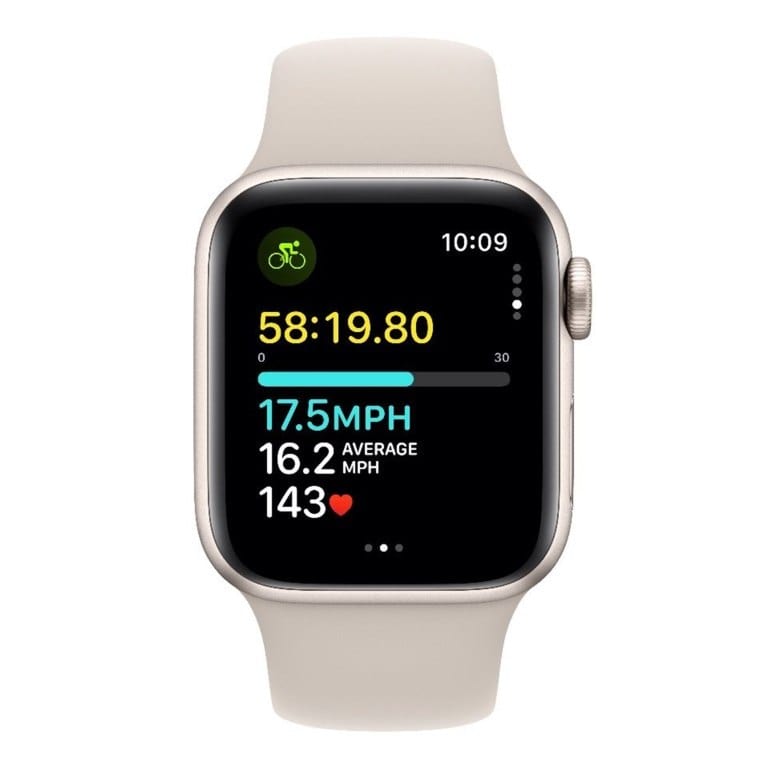 Apple Watch SE GPS 4G 40mm Starlight Aluminium with Starlight Sport Band S/M