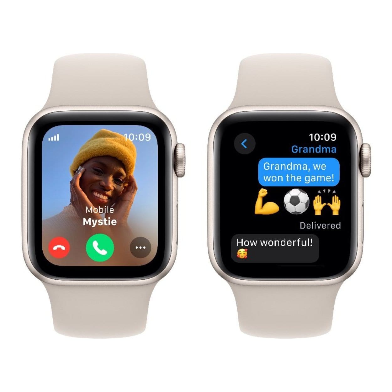 Apple Watch SE GPS 44mm Starlight Aluminium Case with Starlight