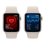 Apple Watch SE GPS 44mm Starlight Aluminium Case with Starlight Sport Band M/L MRGX3QR/A