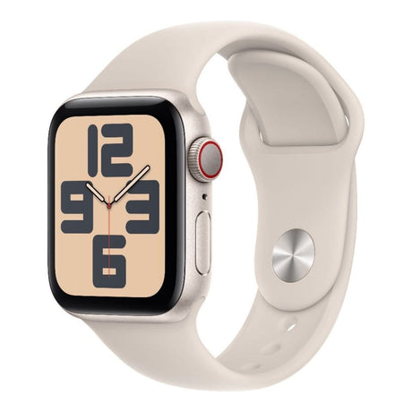 Apple Watch SE GPS 44mm Starlight Aluminium Case with Starlight Sport Band M/L MRGX3QR/A