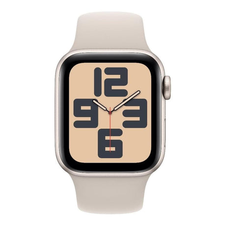 Apple Watch SE GPS 44mm Starlight Aluminium Case with Starlight Sport Band M/L MRGX3QR/A