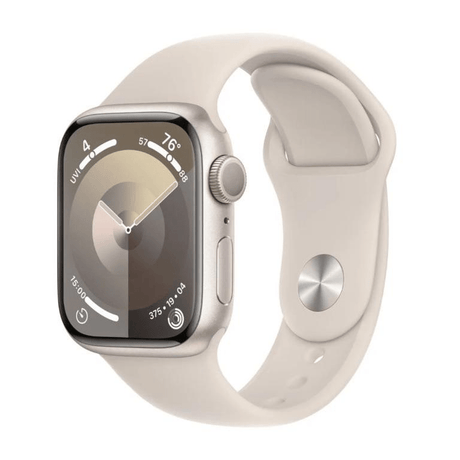 Apple Watch Series 9 GPS 4G 41mm Starlight Aluminium with Starlight Sport Band M/L