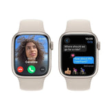 Apple Watch Series 9 GPS 4G 45mm Starlight Aluminium with Starlight Sport Band M/L