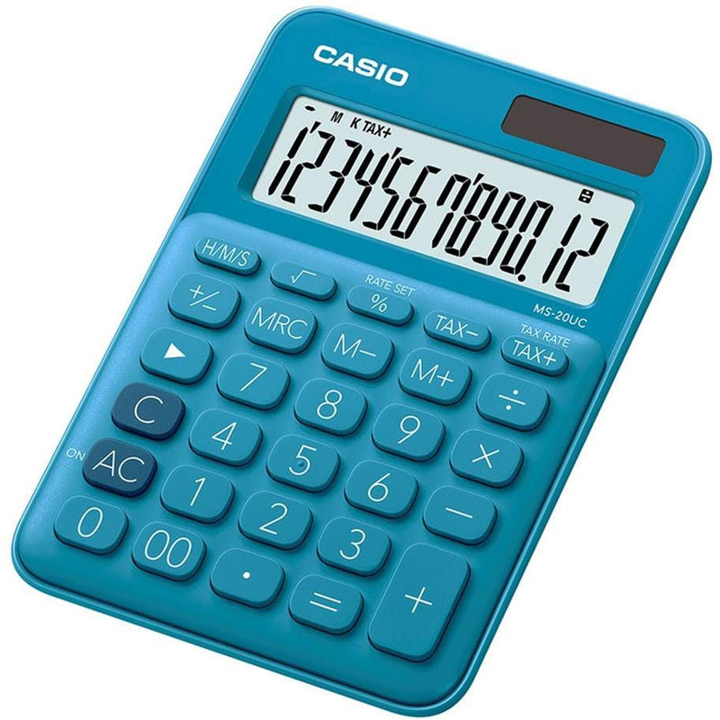 Casio Desktop Calculator Blue MS-20UC-BU-S-EC