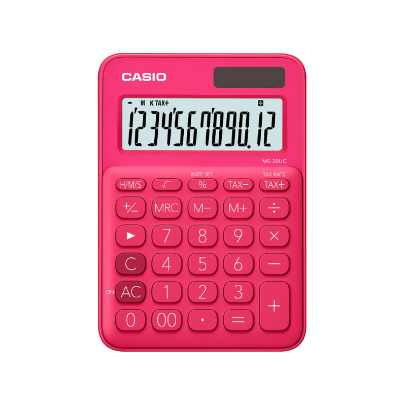 Casio Desktop Calculator Red MS-20UC-RD-S-EC