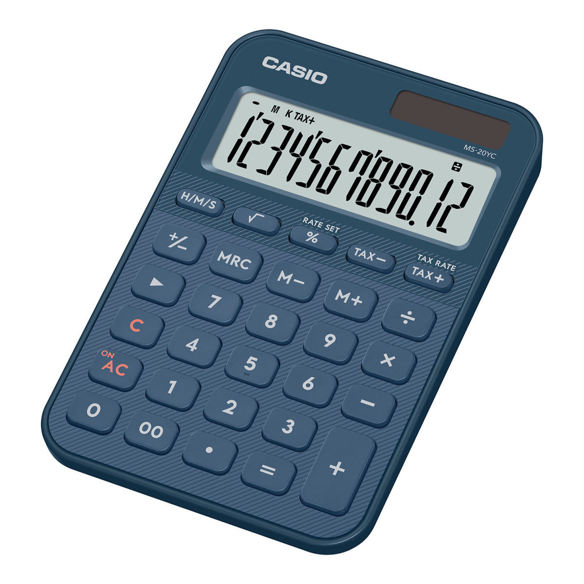 Casio MS-20YC-NY 12-Digit Desk Calculator - Navy