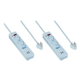 Switched 0.5m 2x3 Way Surge Multiplug with Dual USB Ports Blue MS-8501-05-BL-BUN